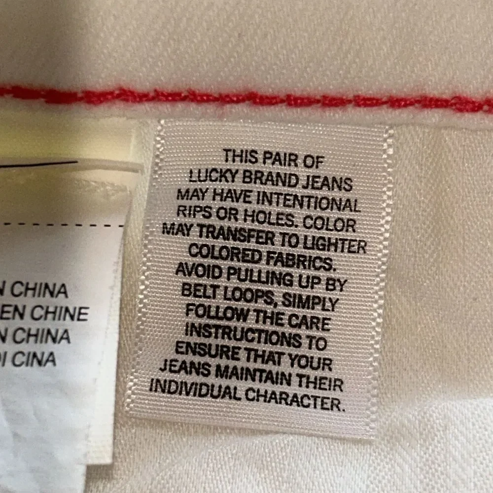 Lucky Brand White Charlie Skinny Jeans - Picture 5 of 9